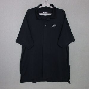 Ahead Polo Mens XL Coolmax Golf Shirt Navy River Club Embroidered